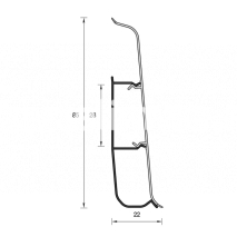 Плинтус IDEAL DECONIKA 85мм Орех 291