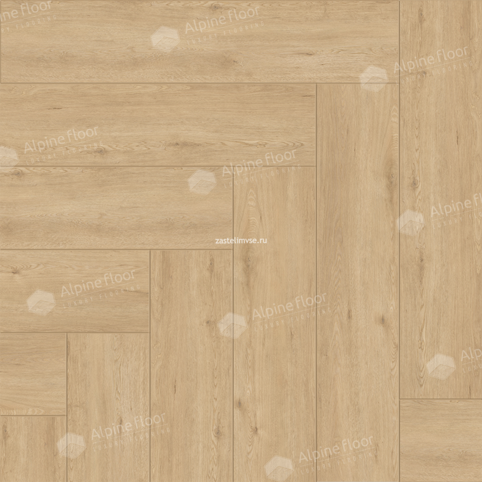 Клеевая LVT плитка AlpineFloor Parquet LVT Дуб Лесат ECO 16-26