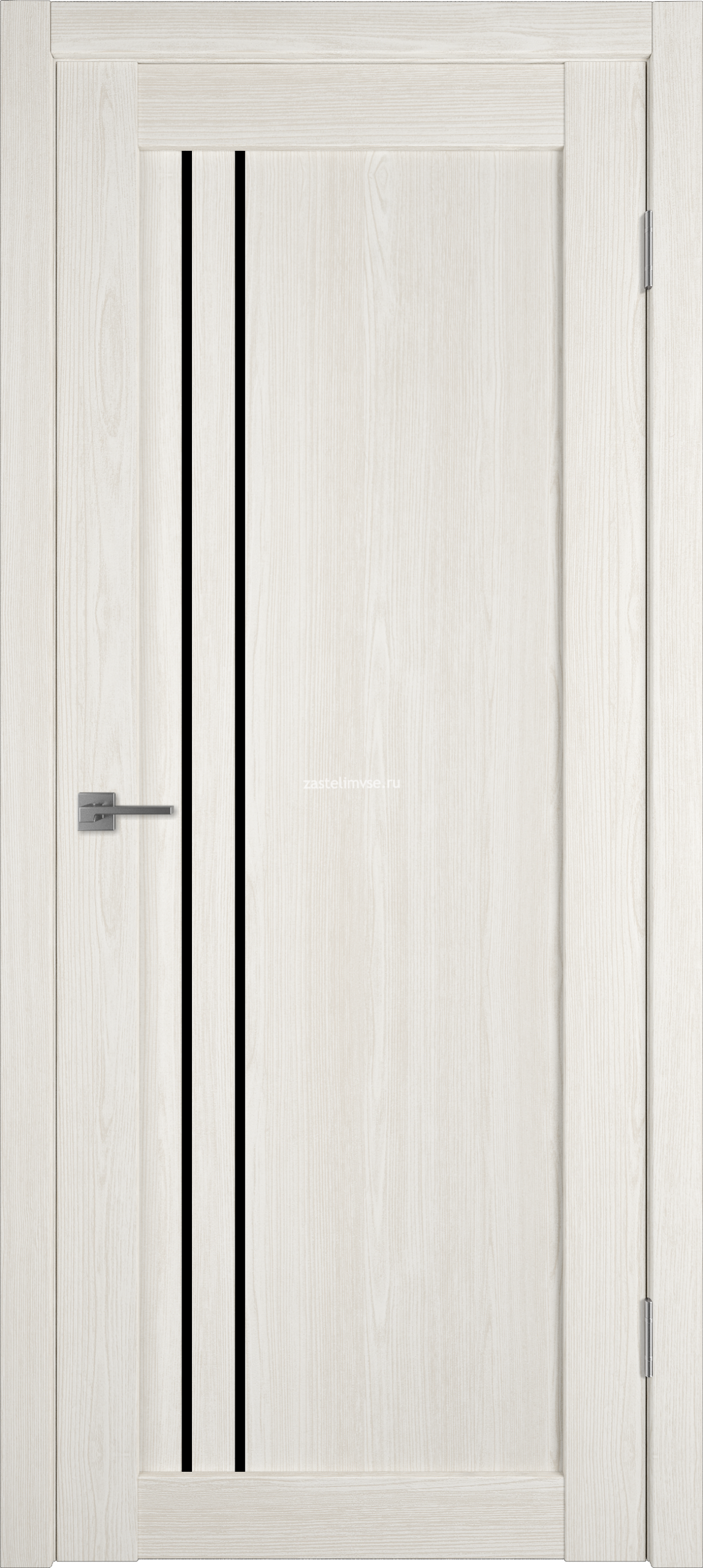 Дверь межкомнатная Atum Pro X33 Artic oak/Black gloss 600мм
