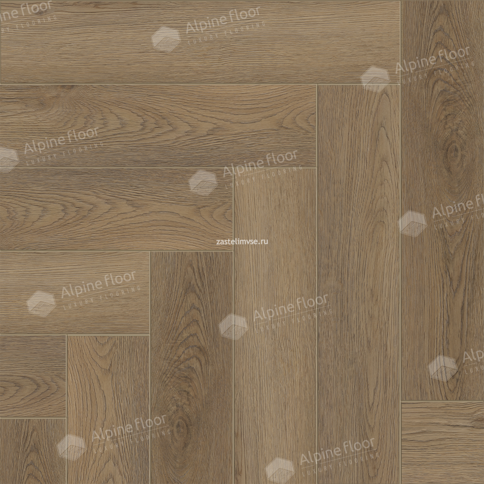 Клеевая LVT плитка AlpineFloor Parquet LVT Дуб Батейн ECO 16-29