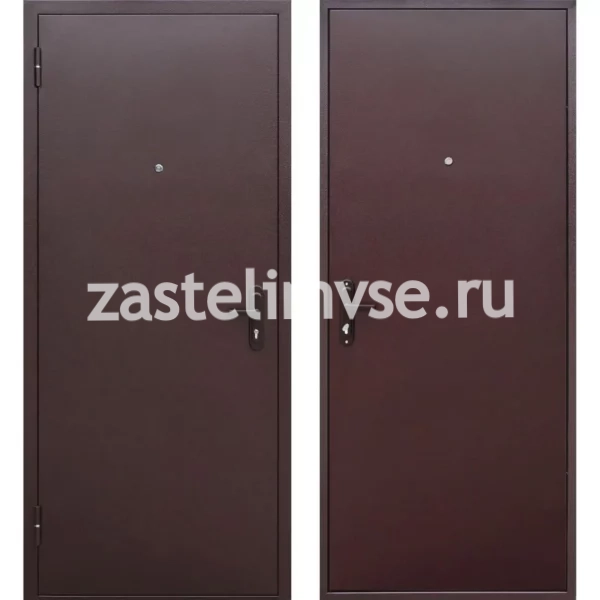 Дверь металлическая 4,5 см Прораб антик медь мет/мет 960мм