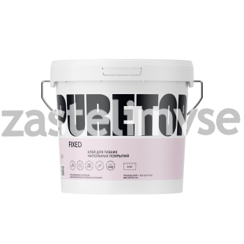 Водно-дисперсионный клей PURETOP FIXED для гибких напольных покрытий на впитывающие влагу основания - масса 5 кг
