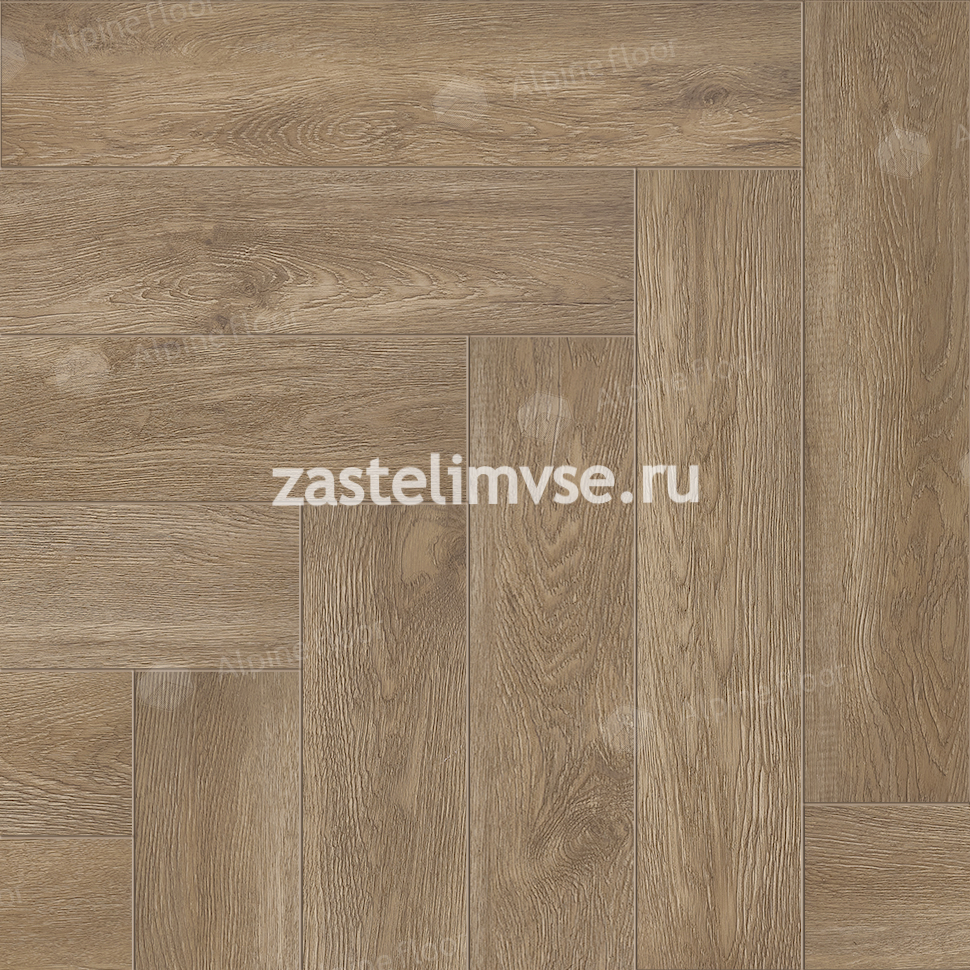 Клеевая LVT плитка AlpineFloor Parquet LVT Макадамия ECO 16-10