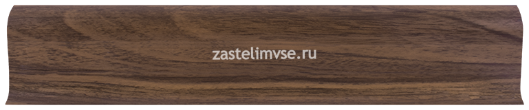 Плинтус LinePlast Матовый 58 мм Орех Тёмный L017