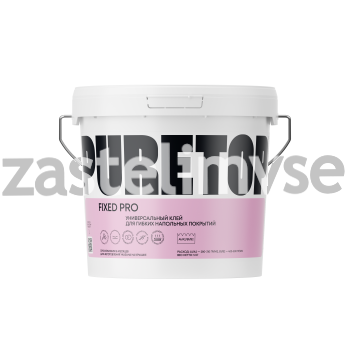 Универсальный водно-дисперсионный клей PURETOP FIXED PRO для гибких напольных покрытий - масса 12 кг