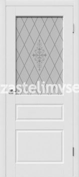 Дверь межкомнатная Winter Chester 15ДОО Polar/White art- 600мм