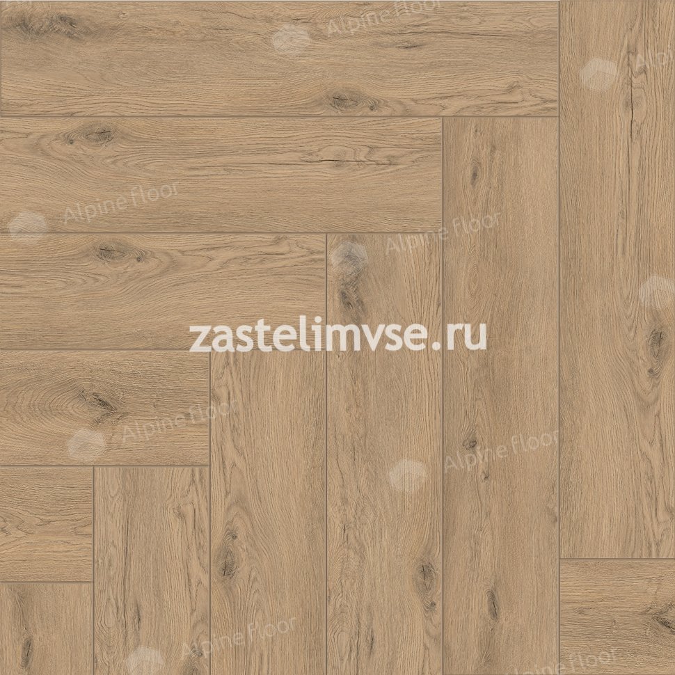 Кварцвиниловый ламинат AlpineFloor Light Parquet Дуб Алиот ECO 13-23