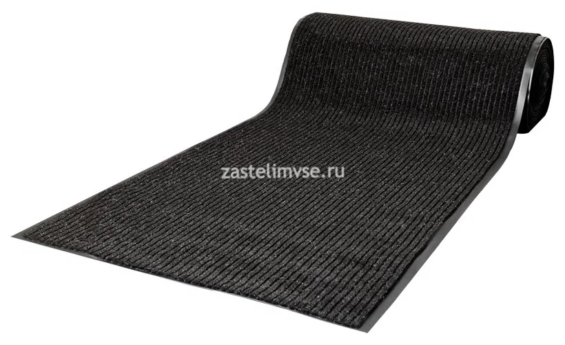 Влаговпитывающая дорожка Sun Step Ребристый черный - ширина рулона 1,2 м (продается кратно рулонам)