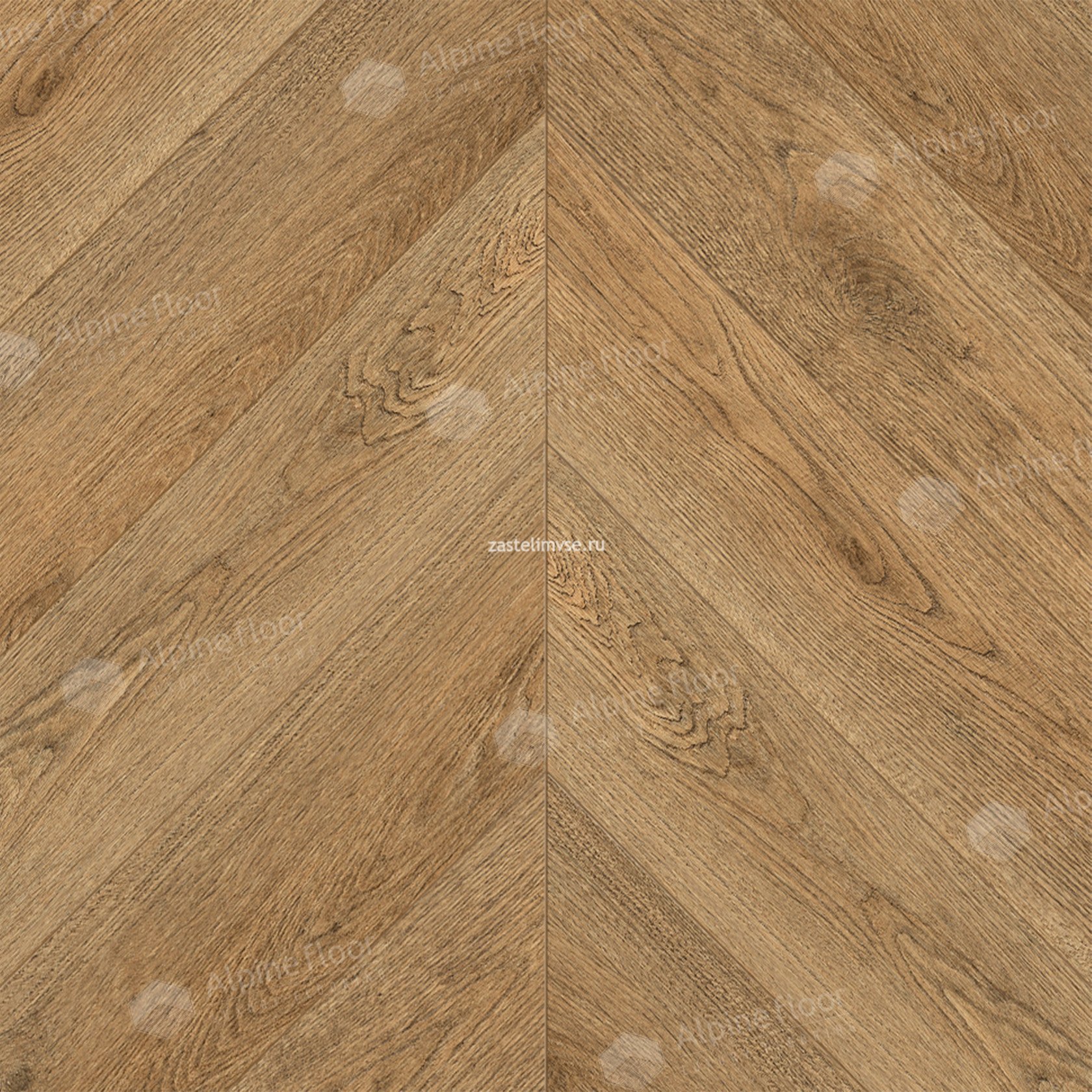 Кварцвиниловый ламинат AlpineFloor Chevron Alpine Дуб Буна Chevron ECO 18-15