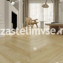 Кварцвиниловый ламинат AlpineFloor Альпийский Шеврон ECO 18-2 Дуб Ваниль Селект Chevron