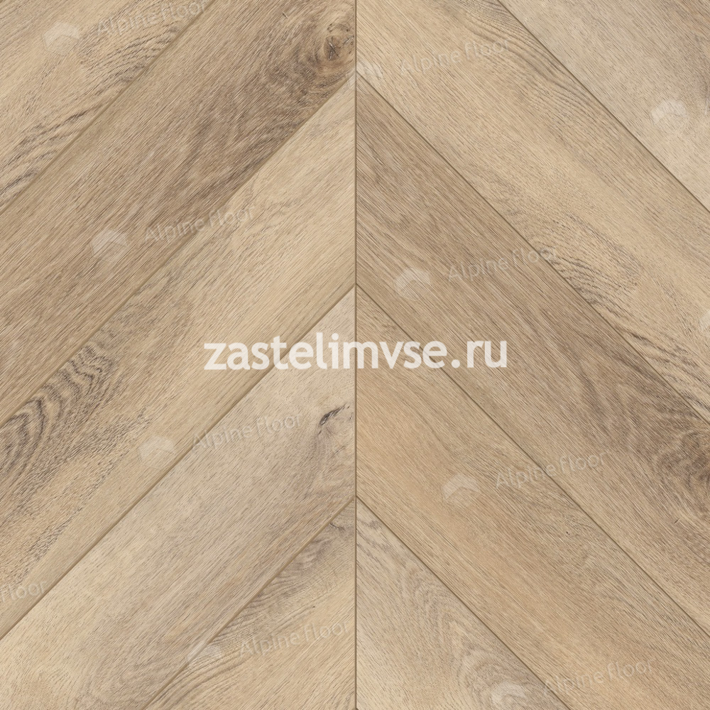 Кварцвиниловая плитка Alpine Floor Chevron Дуб Синистра ECO-20-6