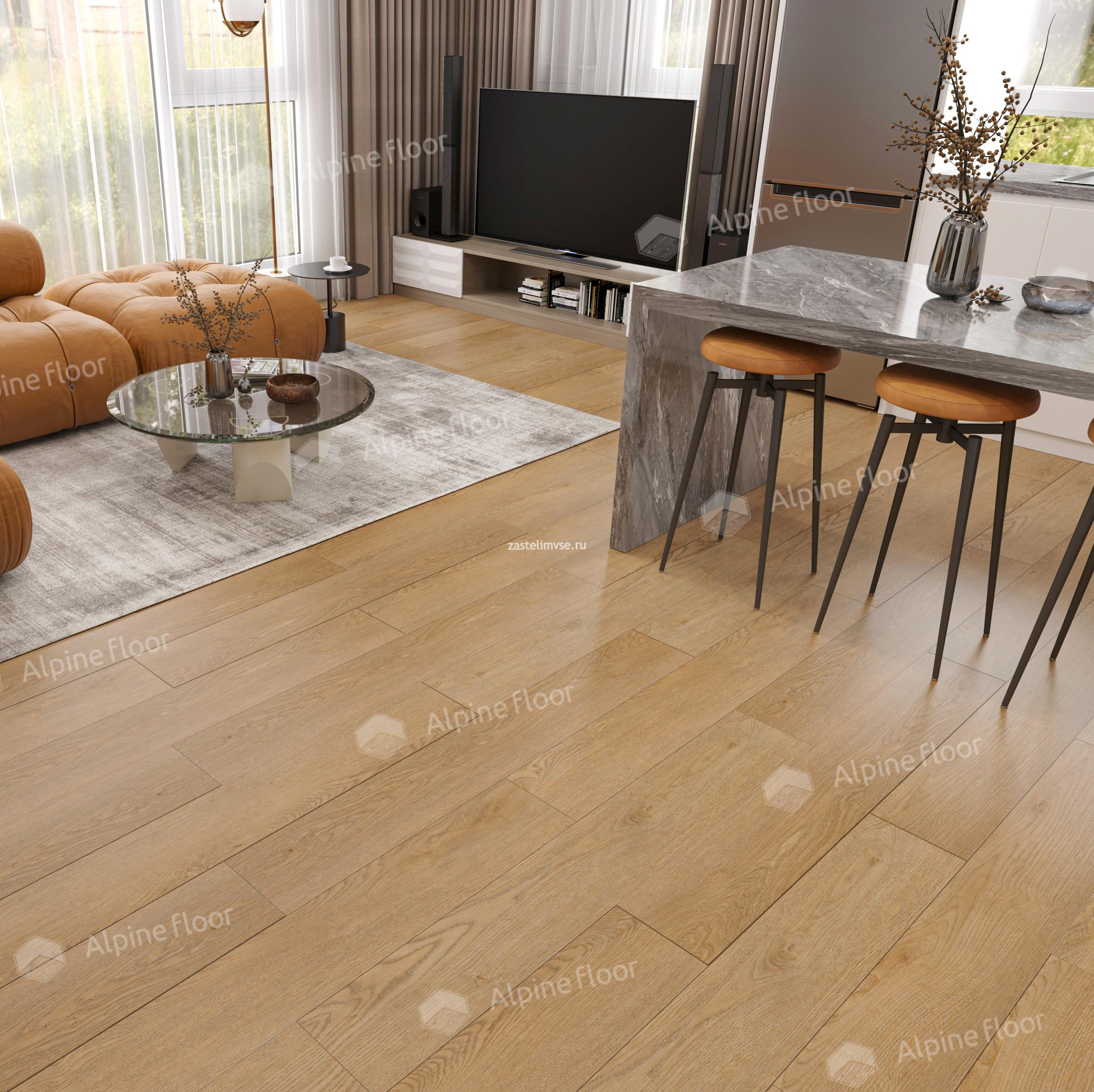 Кварцвиниловый ламинат AlpineFloor Classic Light Клен Классический ECO 173-66 MC