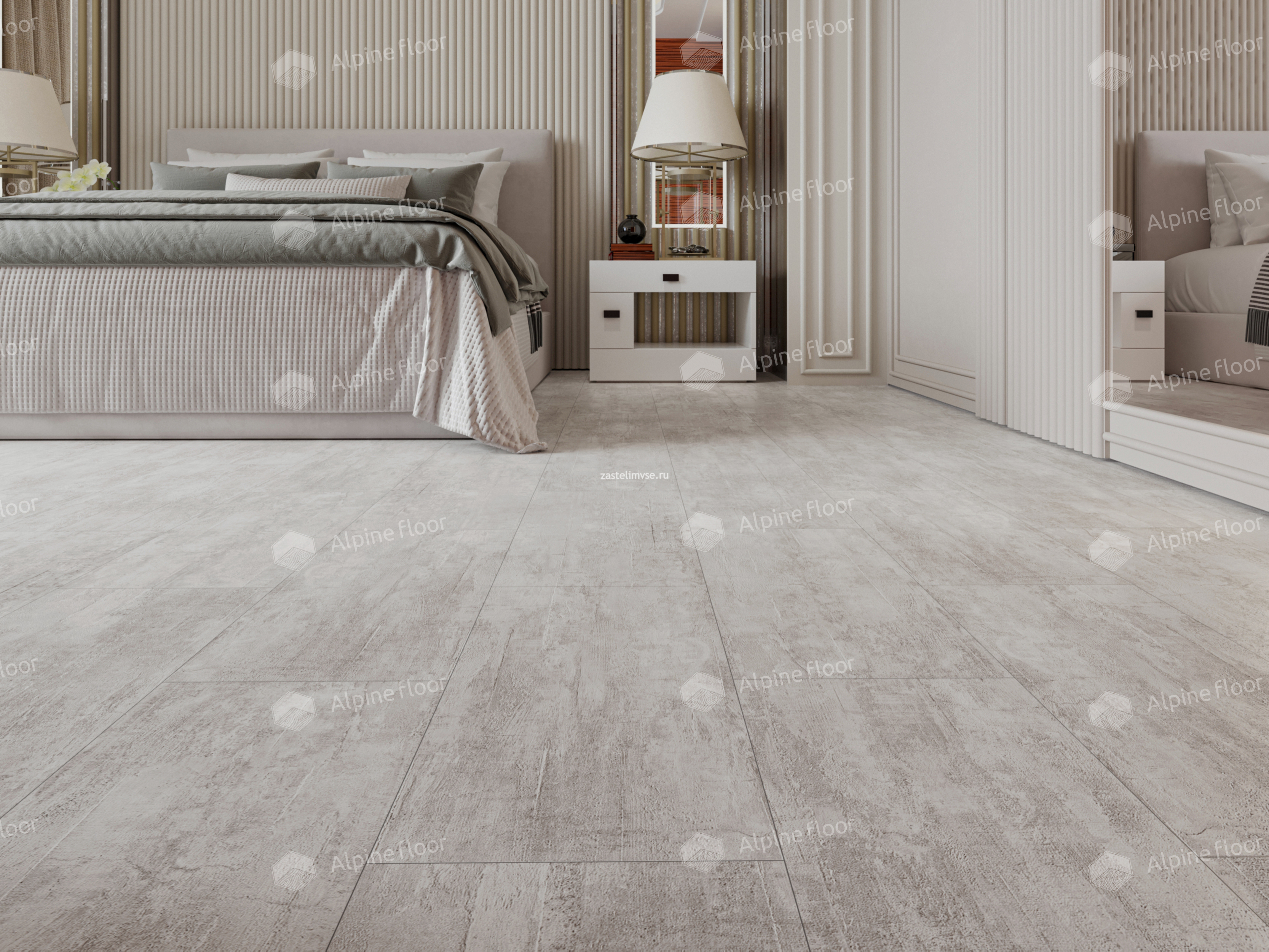 Кварцвиниловая плитка Alpine Floor Light Stone Ратленд ECO-15-9