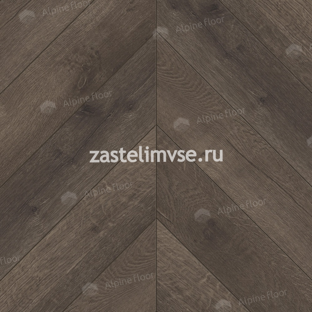 Кварцвиниловая плитка Alpine Floor Chevron Дуб Антарес ECO-20-9